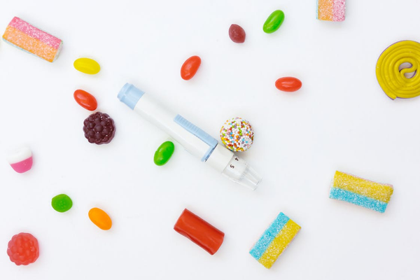 Insulin and sugar candy